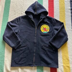 Vintage 50s 60s Navy USS Diablo AGSS 479 Hooded Wool Jacket Size Large